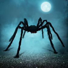 Giant Halloween Spider Decor 5 Ft Large Outdoor Yard Lawn Garden Patio Indoor
