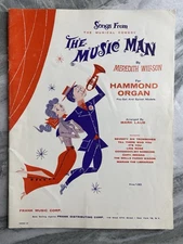 Songs from The Music Man for Hammond Organ VTG Sheet Music