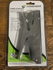 NEW Office Hand Stapler Uses Surebonder No. 1 or Arrow  P22 1/4” & 5/16” Staples