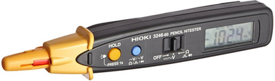 Compact Hitester Digital Multimeter with Flashlight - 600V, 42MΩ