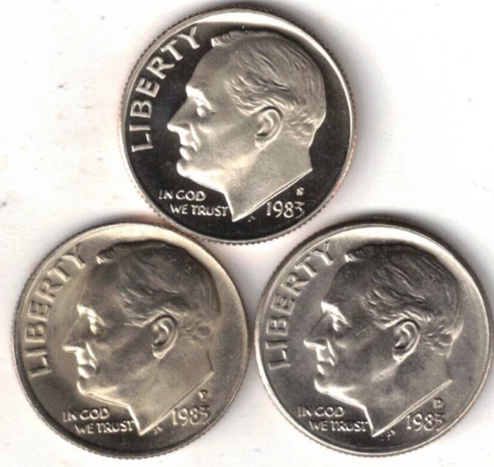 1983 Roosevelt Dimes (1946-Now) for sale | eBay