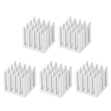 15x15x15mm Aluminum Heatsink Radiator for MOS IC Chip Silver Tone 5 Pcs