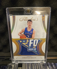 Panini 2022 Flawless Collegiate Patch Christian Braun PA-CB Kansas Jayhawks  1/1