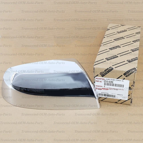 87915-0C050 GENUINE OEM CHROME OUTER MIRROR CIVER PASSENGER SIDE TUNDRA SEQUOIA
