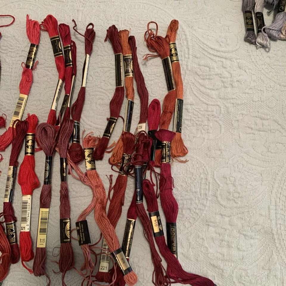 30- DMC 6-Strand Embroidery Cotton 8.7yd-all Off Reds Mixed One Of Several Lots - Image 4 of 4