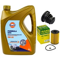 MotoröL Filter Set 5W-30 5 Liter + ÖLablassschraube FüR Audi A5 2.0 TDI 190 PS