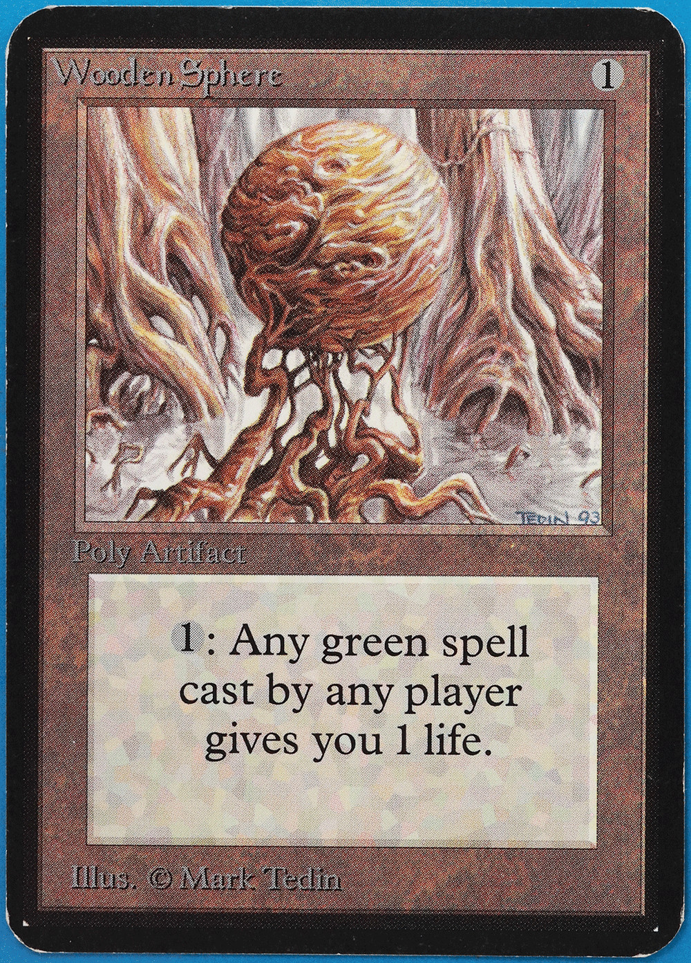 Wooden Sphere Alpha PLD Artifact Uncommon MAGIC MTG CARD (ID# 497380) ABUGames