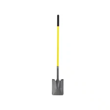 48 In. Fiberglass Handle Closed Back Square Point Shovel