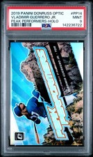 2019 PANINI DONRUSS OPTIC PEAK PERFORMERS HOLO #PP14 VLADIMIR GUERRERO JR. PSA 9