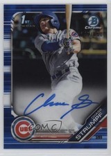 2019 Bowman Draft Chrome Pick Blue Refractor /150 Chase Strumpf #CDA-CS Auto j6a