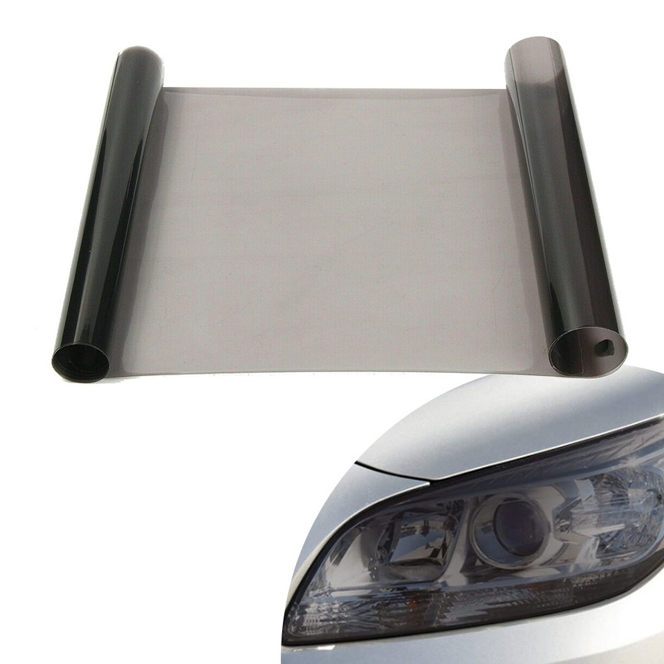 12" X 72" Gloss Dark Black Smoke Tint Film – For Headlights, Taillights & Fog Lights 6 thumbnail image