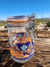 Southwest Advertising Jar Arizona Pistachio Co La Parfait Glass 1990 France
