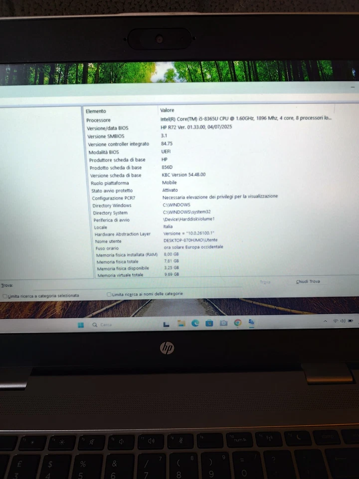 Notebook HP Probook 640 G5_i5di8a gen_SSD512GB_RAM8GB espand. - Immagine 3 di 4