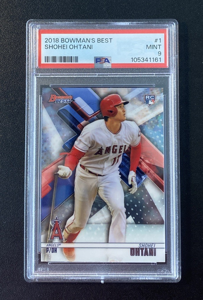 2018 BOWMAN'S BEST #1 SHOHEI OHTANI ROOKIE RC PSA 9