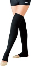 Sasaki RG Rhythmic Gymnastics Over Knee Leg Warmer Black T130