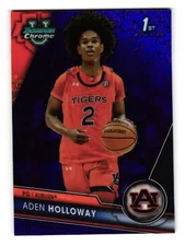 2023-24 Bowman University Chrome Purple Mini-Diamond Refractor #10 Aden Hollow