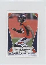 2020 Panini NFL Sticker & Card Collection Stickers Justin Simmons #244 00ah