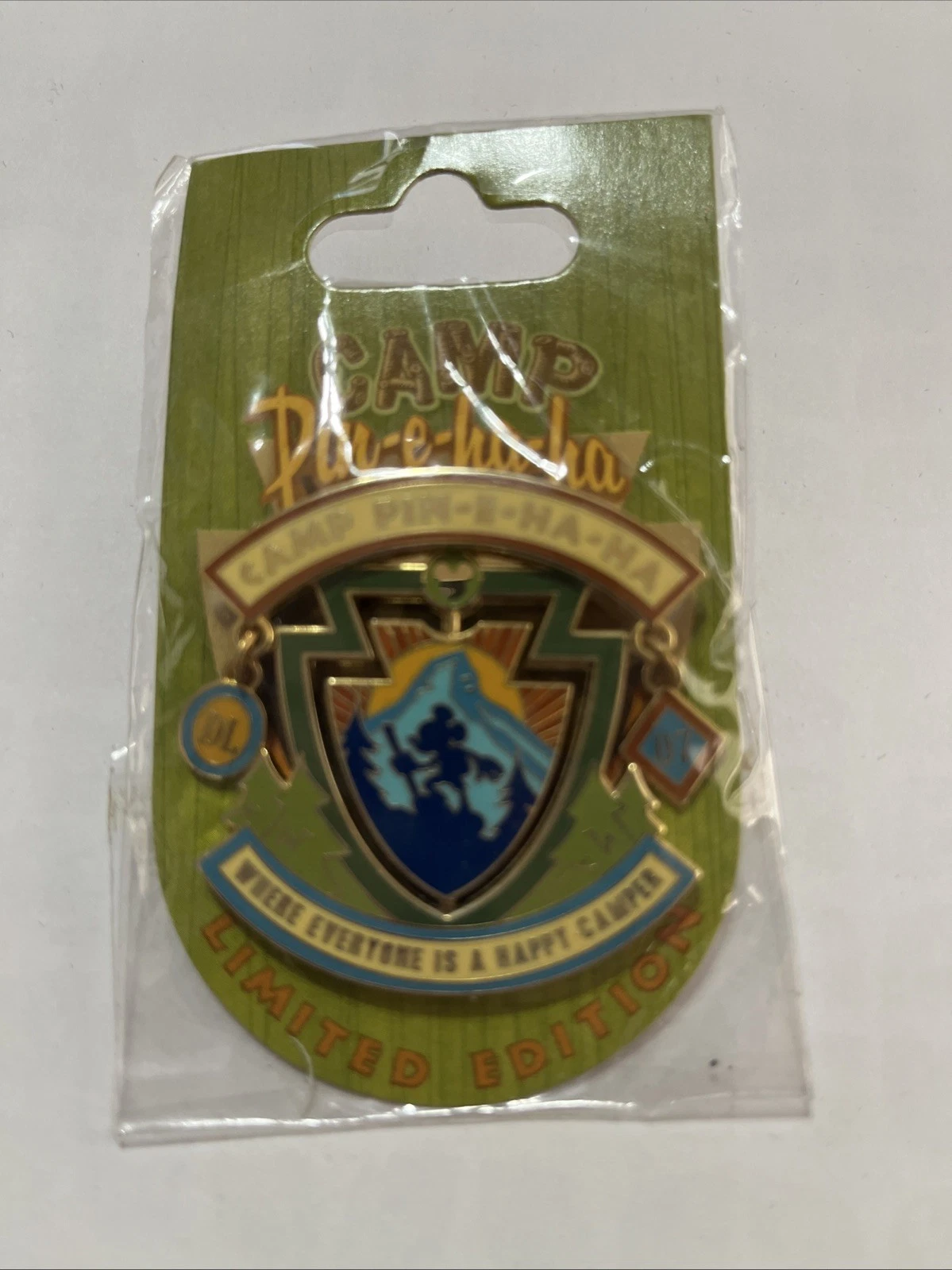 Disney Disneyland Camp-Pin-E-Ha-Ha logo pin Mickey Humphrey