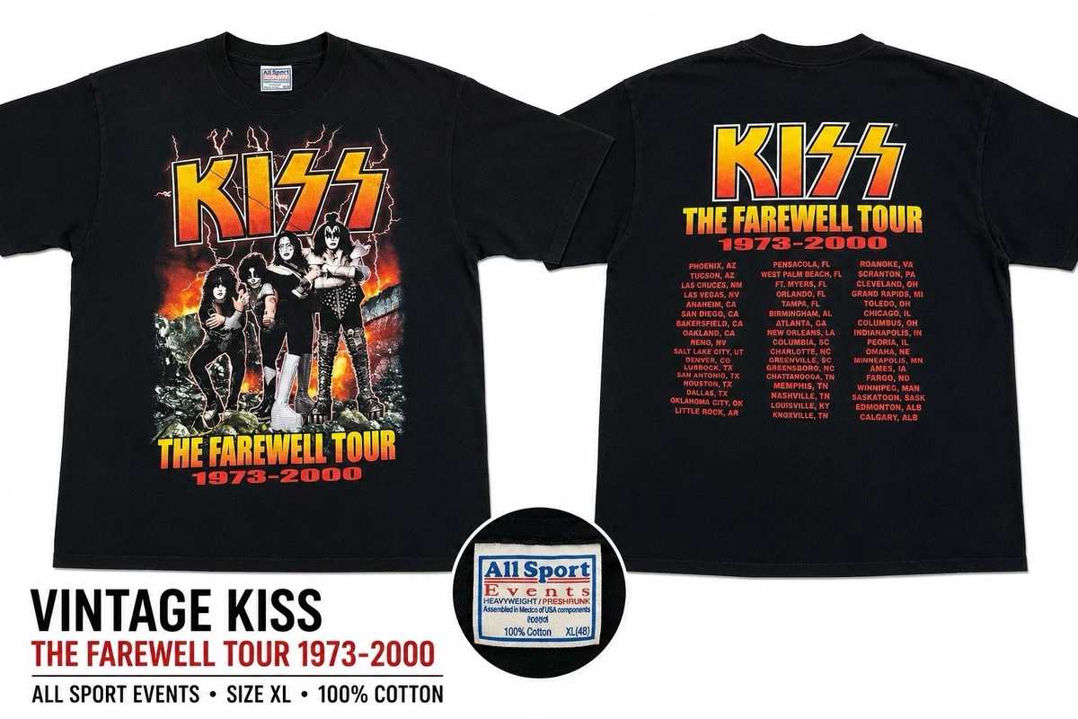 KISS Tour T Shirt Indiana Men's T-Shirts for sale | eBay