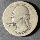 1939-P Silver Washington Quarter (Circulated) - (#2059) Very Fine Condition