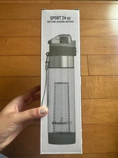 Infusion Pro 24 oz Fruit Infuser Water Bottle with Flavor Infuser (comes with 2)