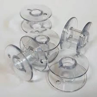 10 Universal Sewing Machine Plastic Bobbins - Will Fit Brother, Janome, Singer