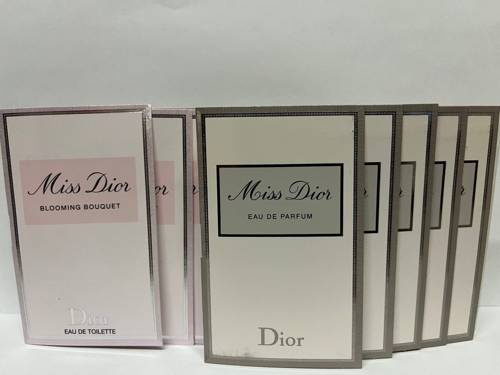 5x Miss Dior Blooming Bouquet EDT & 5xMiss Dior EDP Sample Spray 1ml/0.03oz Each