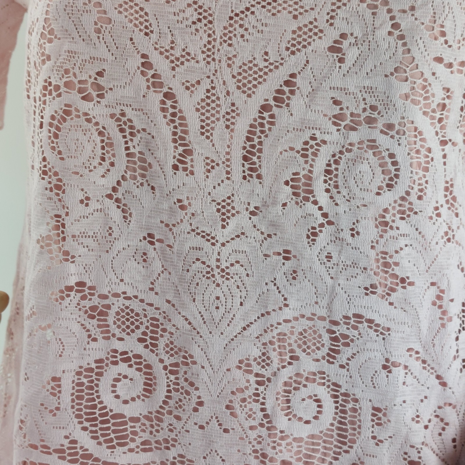 Hobbs Size 12 Top pink Lace Limited Edition  occasion rrp£149 image 6