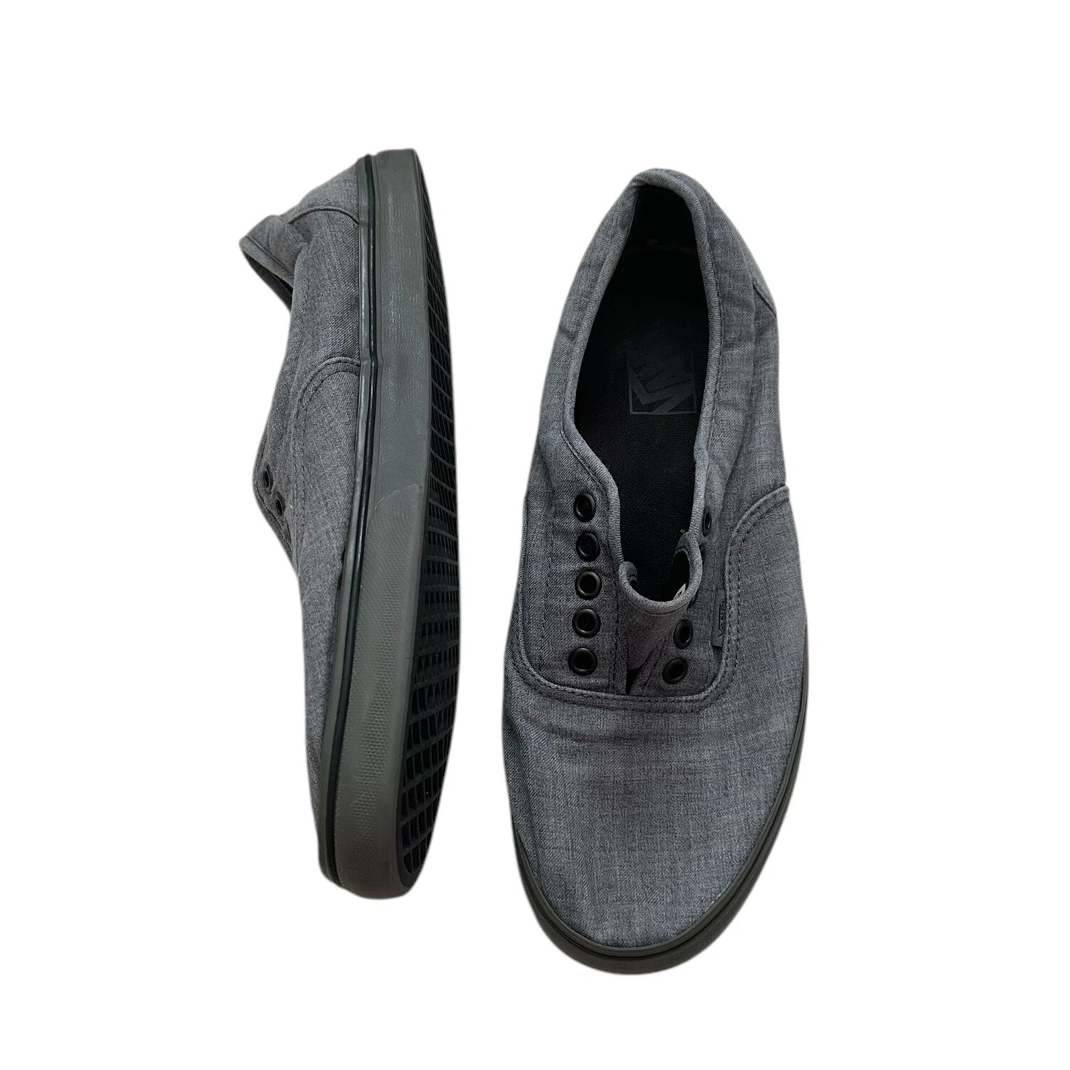 Scarpe da skateboard Vans uomo TC9R misura 9 5 grigio stringate in tela