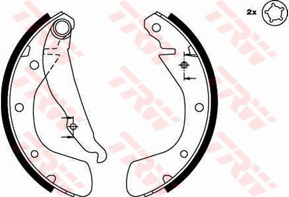 Trw Set di Freni Posteriori per Opel Corsa C F08 F68 Chevrolet - Miniatura 3