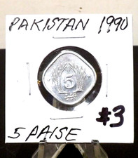 1990 5 PAISE PAKISTAN COIN(120524)#3