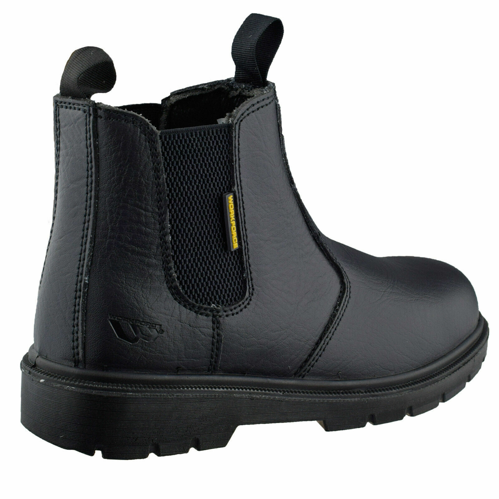 Mens Leather Chelsea Safety Boots Lightweight Dealer Steel Toe Cap Work