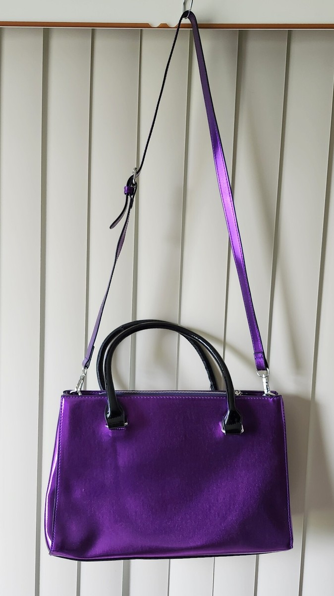 ★TOUT Y EST★ PANIER JINI MINI BAGLight Purple 5004345154 New Younique Purple Metallic Tote bag Purse, 14