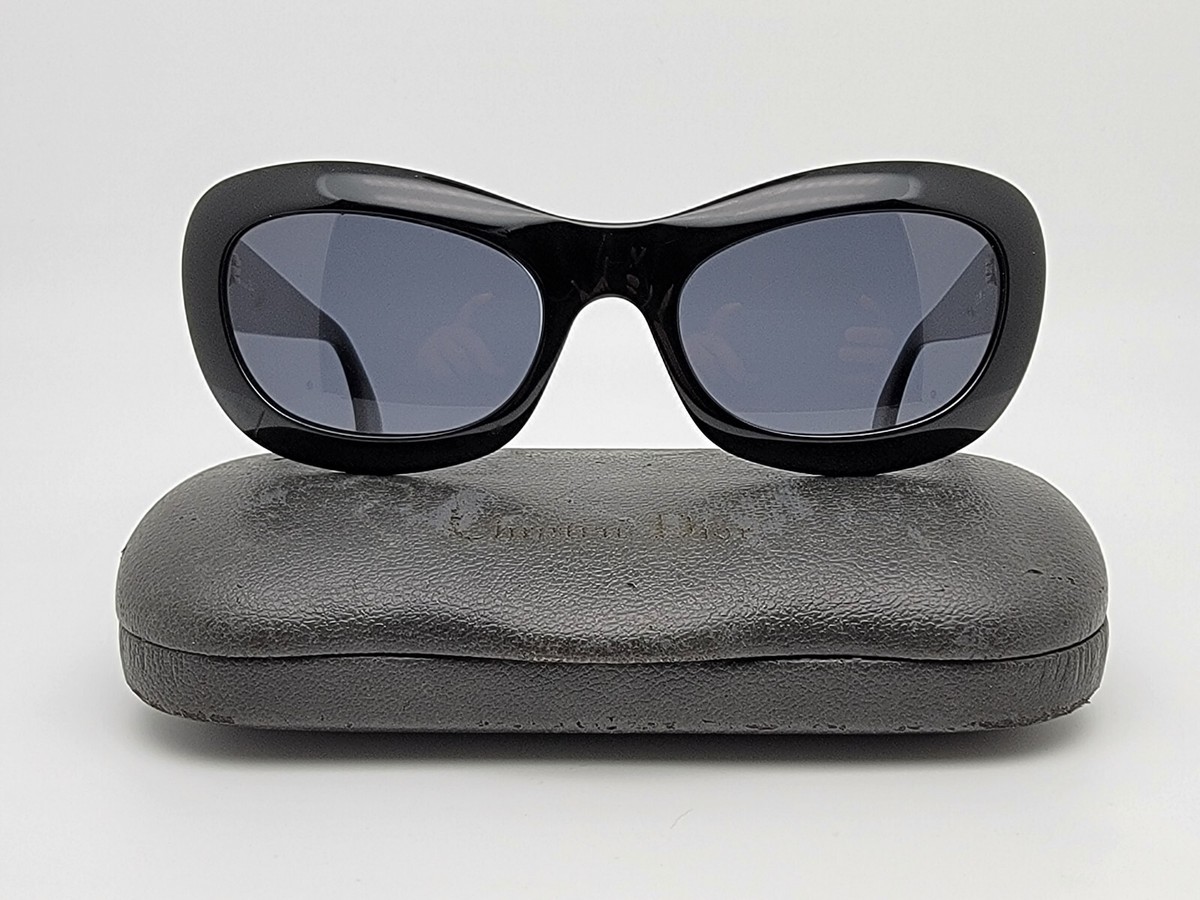 Christian Dior 2974 90 Gloss Black Frame Black Lens Sunglasses w