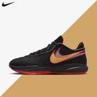 Nike Men's Lebron XX 20 EP Black University Red Gold Miami Heat 2022 DJ5422-001