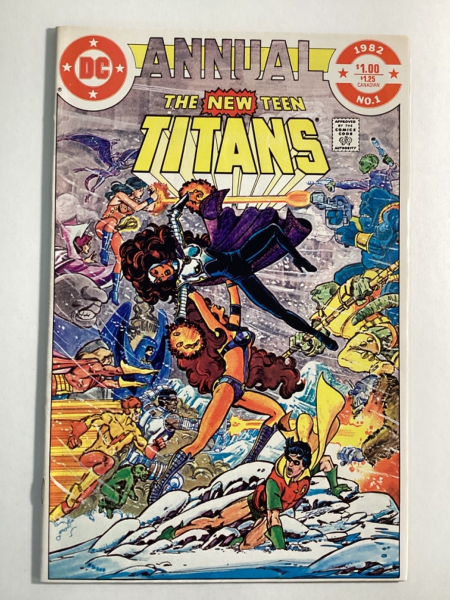 NEW TEEN TITANS (1980) ANNUAL #1 FN- 5.5 OMEGA MEN ~ MARV WOLFMAN