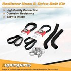 <!--F#f_0-->Radiator Hose + Gates Belt Kit for Holden Apollo JL 2.0L 16V 3S-FE 1991-1993<!--F/-->