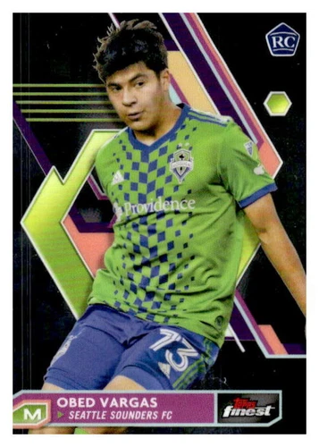2023 Topps Finest Major League Soccer #73 Obed Vargas Seattle Sounders FC Rookie
