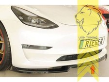 Rieger Frontspoiler Spoilerlippe Spoiler für Tesla Model 3 schwarz glänzend