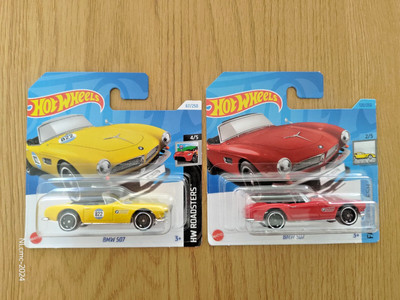 2x Hot Wheels Mainline - BMW 507 - (1x rot, 1x gelb) OVP