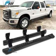 Fits 99-16 F250 Superduty Crew Cab 6" V Style Running Boards Side Step Nerf Bar
