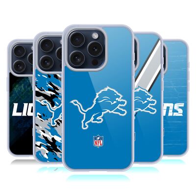 NFL DETROIT LIONS LOGO GELHÜLLE KOMPATIBEL MIT APPLE iPHONE HANDYS & MAGSAFE