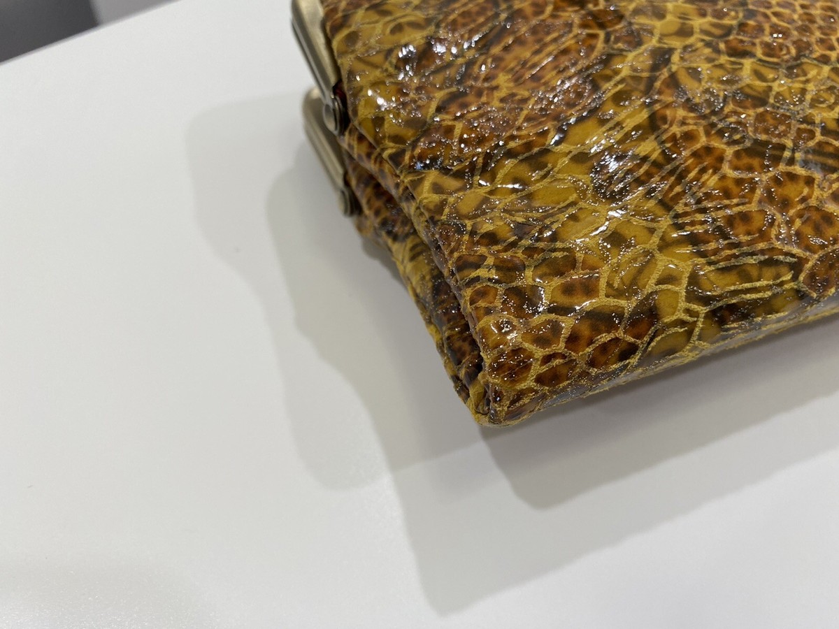 Portefeuille Pochette Femme HOBO International - Cuir Multicolore Jaune Doré - Neuf Sans Étiquette