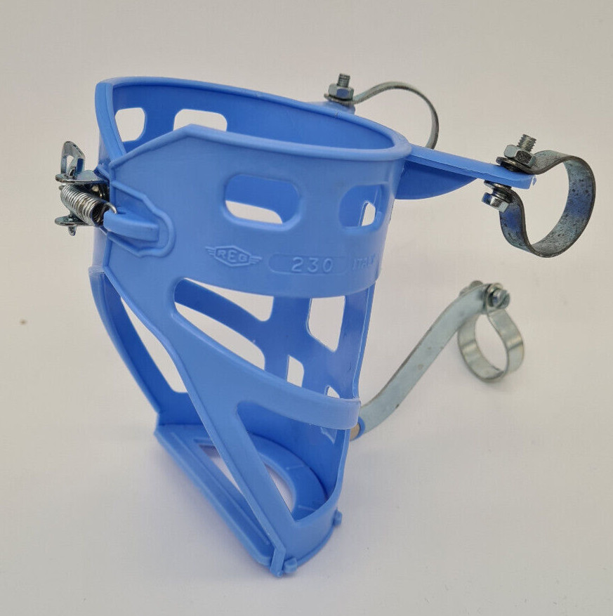 Soporte Para Botellas De Agua Para Manillar REG "Hecho En Italia" Azul Bonanza