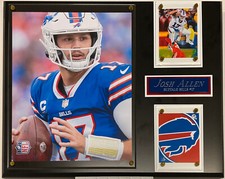 JOSH ALLEN BUFFALO BILLS MAFIA FRAMED 8X10 PHOTO-MAN CAVE ART-12X15 WALL PLAQUE