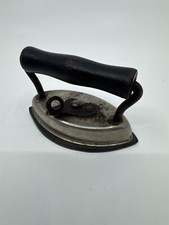 Vintage Miniature Dover Dolly Iron Made In the U.S.A Cast Iron W/ Wooden Handle