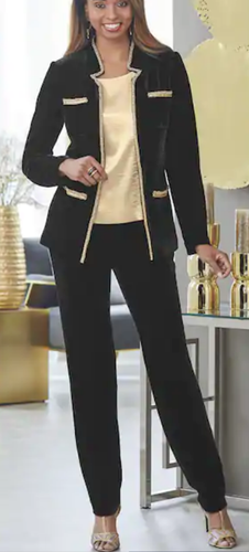 Ashro Black Gold Beaded Formal Paloma 