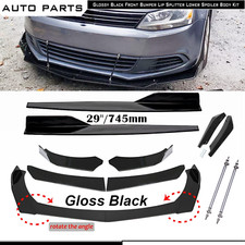 For Vw Scirocco R-line Front Bumper Lip Spoiler Splitter Side Skirt Body Kit For Vw Scirocco R-line Front Bumper Lip Spoiler Splitter Side Skirt Body Kit