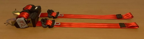 Juego de 2 cinturones de seguridad Rojos/Azules BMW M3 3series E36 seatbelt |