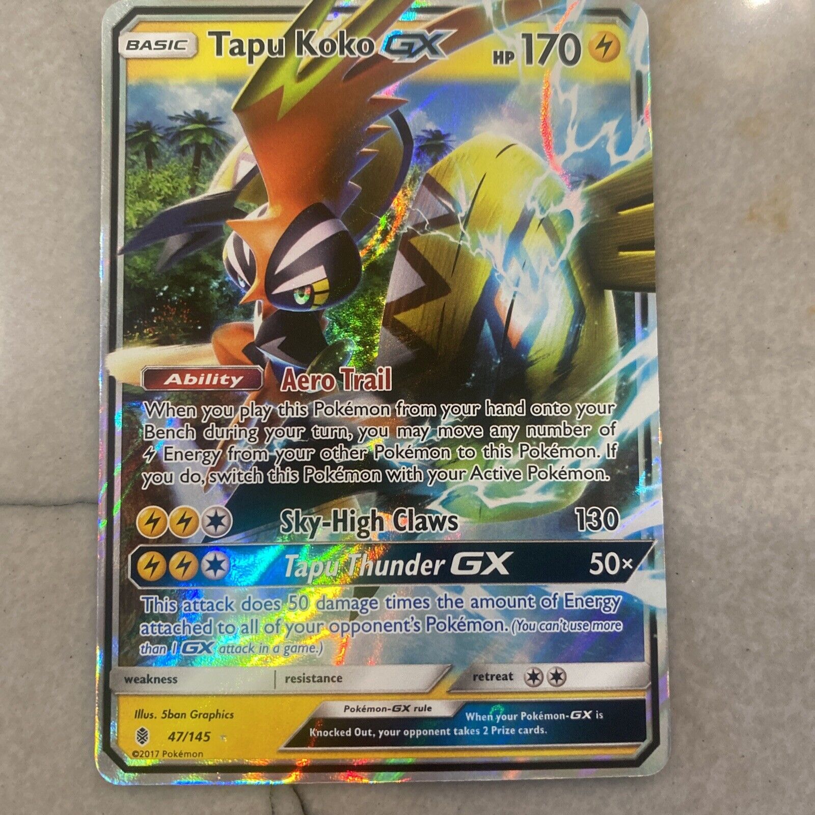 Tapu Koko-GX - 47/145 - Ultra Rare - Sun & Moon: Guardians Rising :  : Brinquedos e Jogos